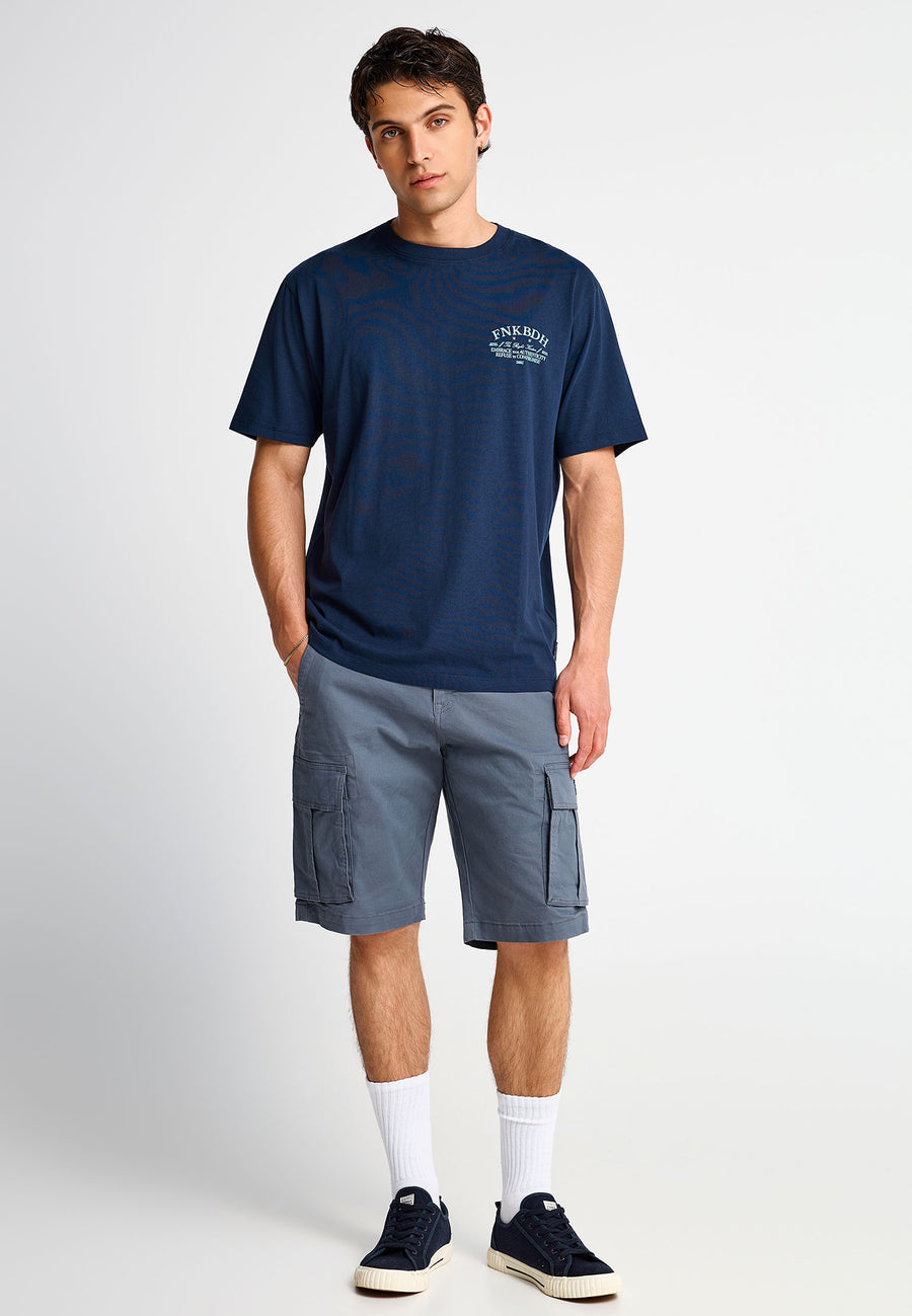 Men's relaxed t-shirt with print on the back