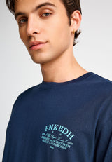 Men's relaxed t-shirt with print on the back
