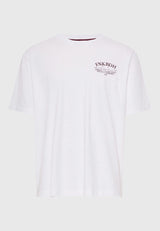 Tricou relaxat pentru bărbați cu imprimeu pe spate
