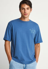Tricou relaxat bărbătesc cu imprimeu