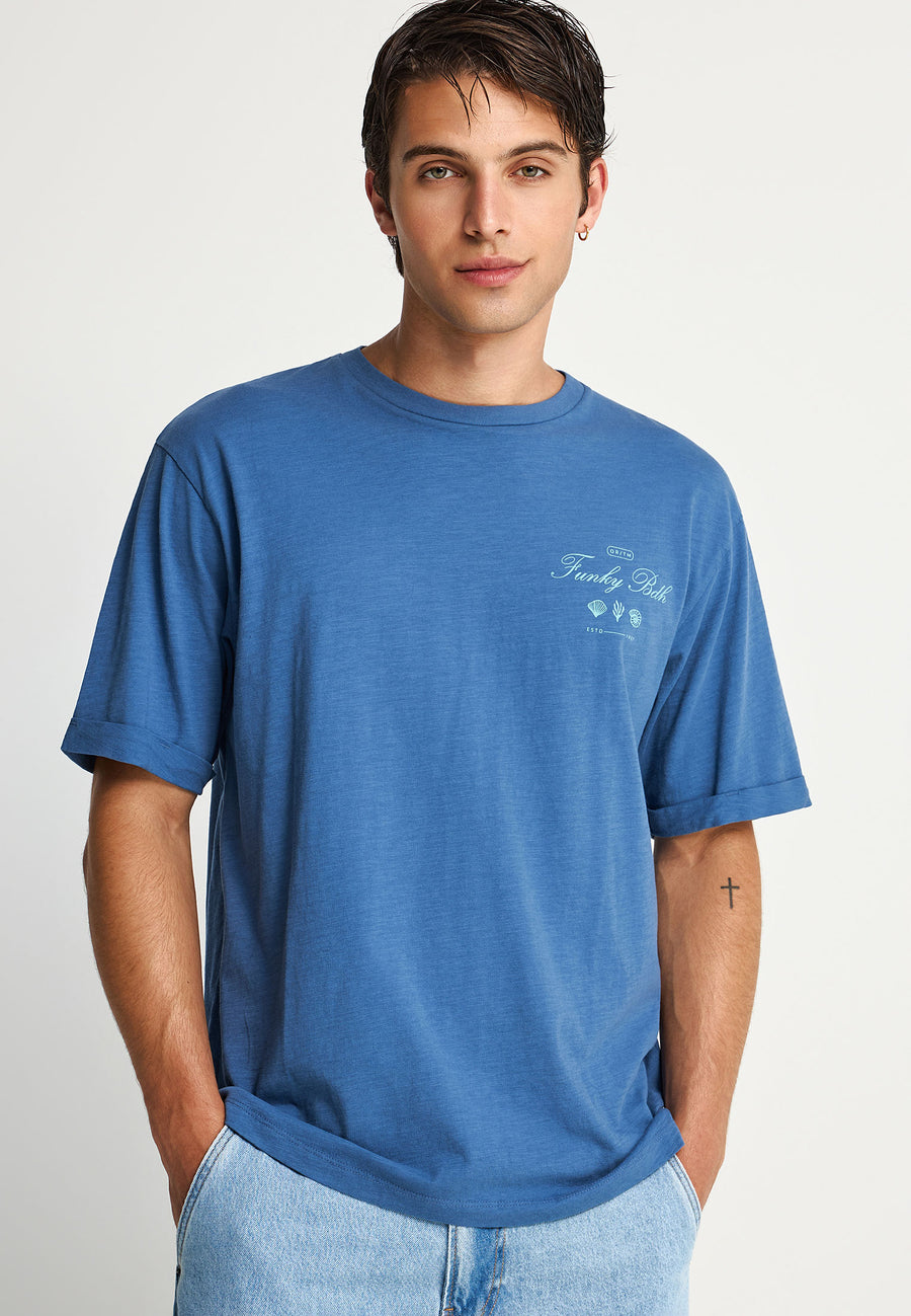 Tricou relaxat bărbătesc cu imprimeu