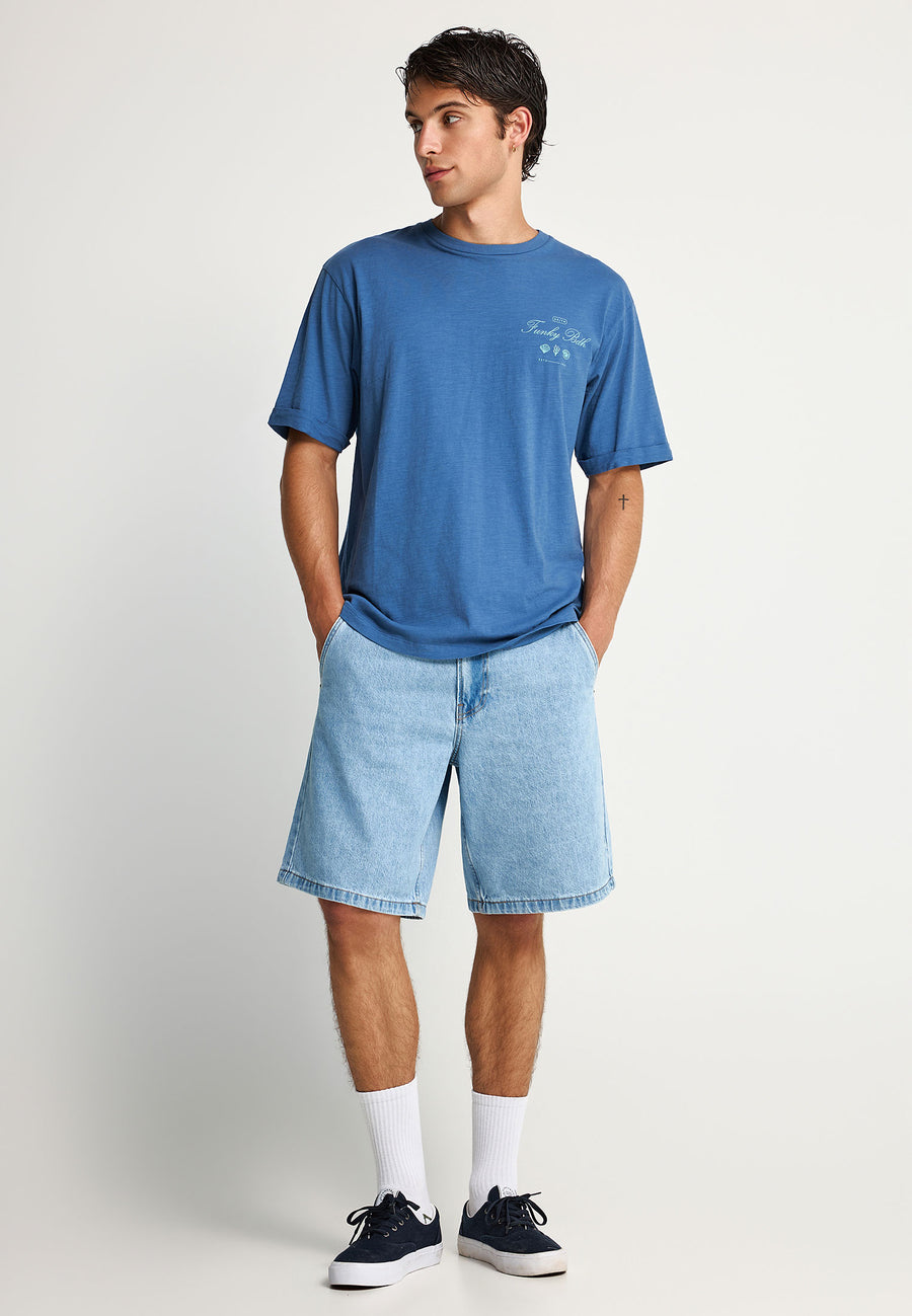 Tricou relaxat bărbătesc cu imprimeu