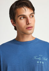 Tricou relaxat bărbătesc cu imprimeu