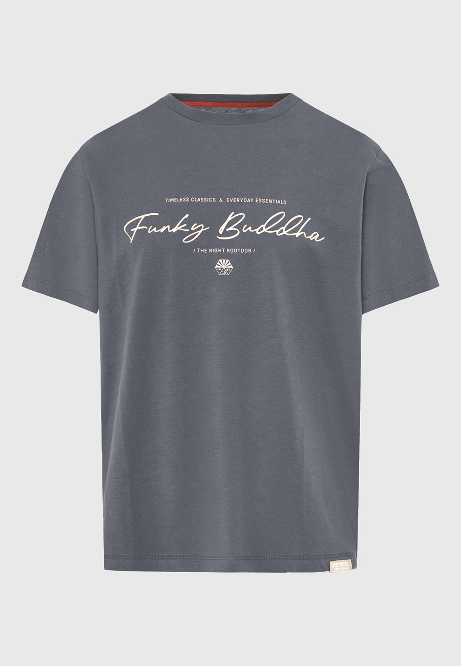 T-shirt with printed logo