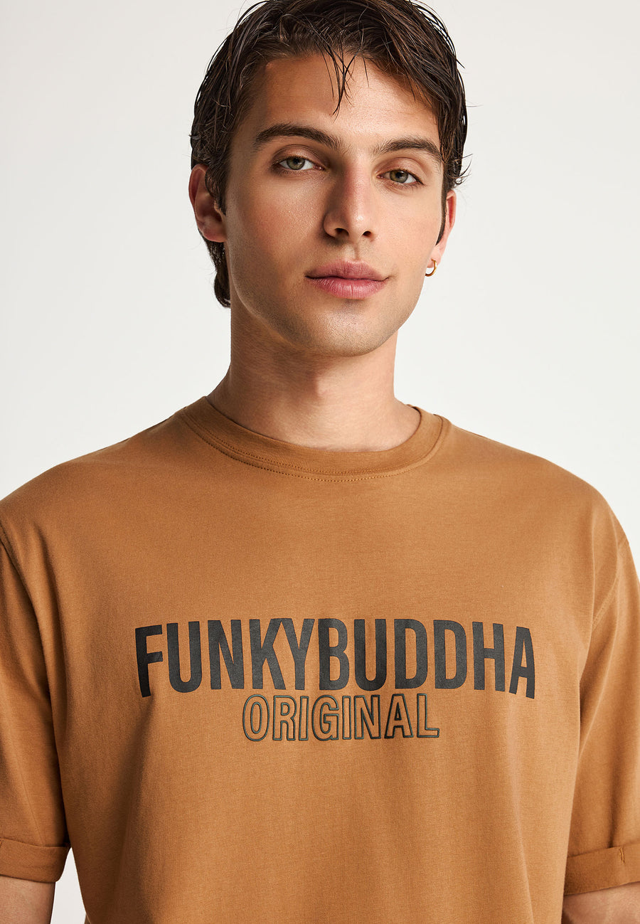 Tricou relaxat bărbătesc cu imprimeu