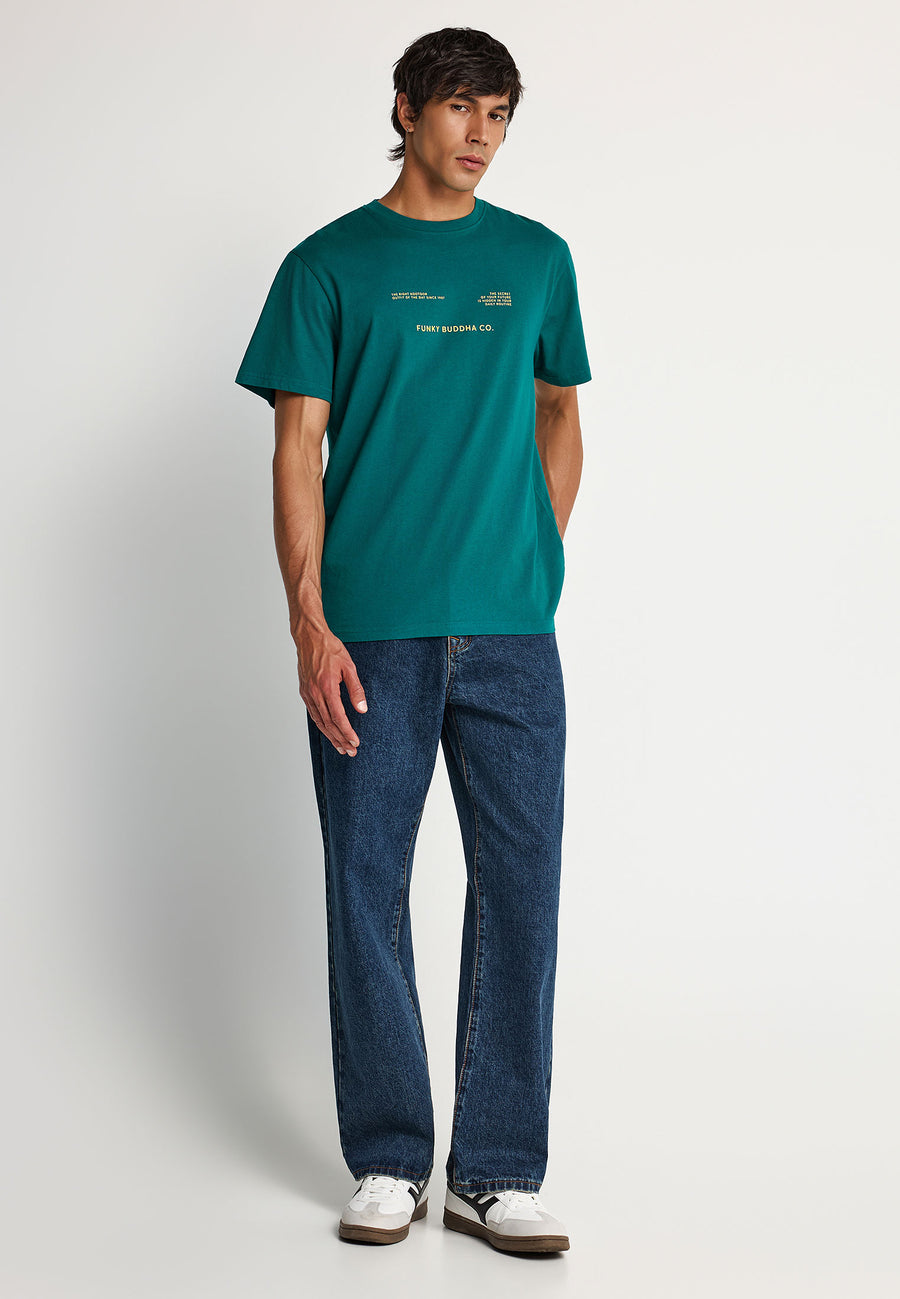 Tricou de bărbați din bumbac cu imprimeu