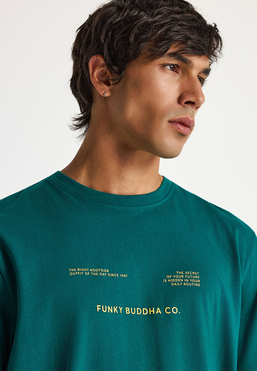 Tricou de bărbați din bumbac cu imprimeu