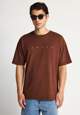 Tricou oversize de bărbați cu imprimeu pe spate