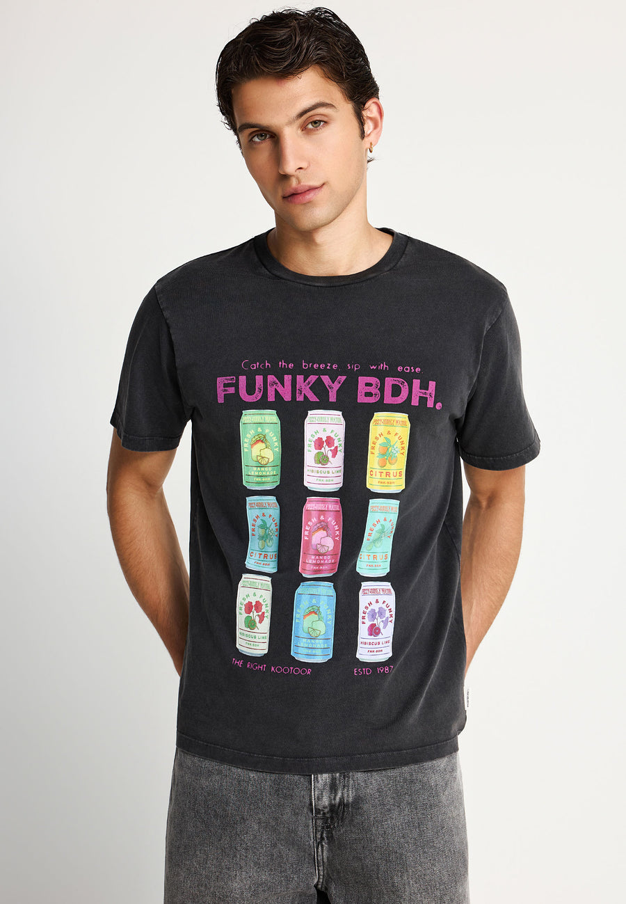Tricou de bărbați din bumbac cu imprimeu