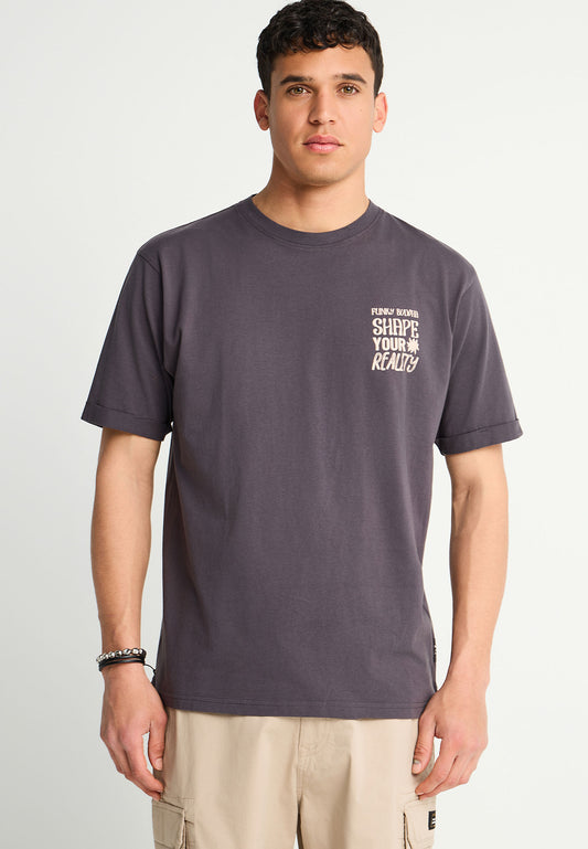 Tricou cu imprimeu grafic pe spate
