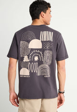 T-shirt with graphic print on the back