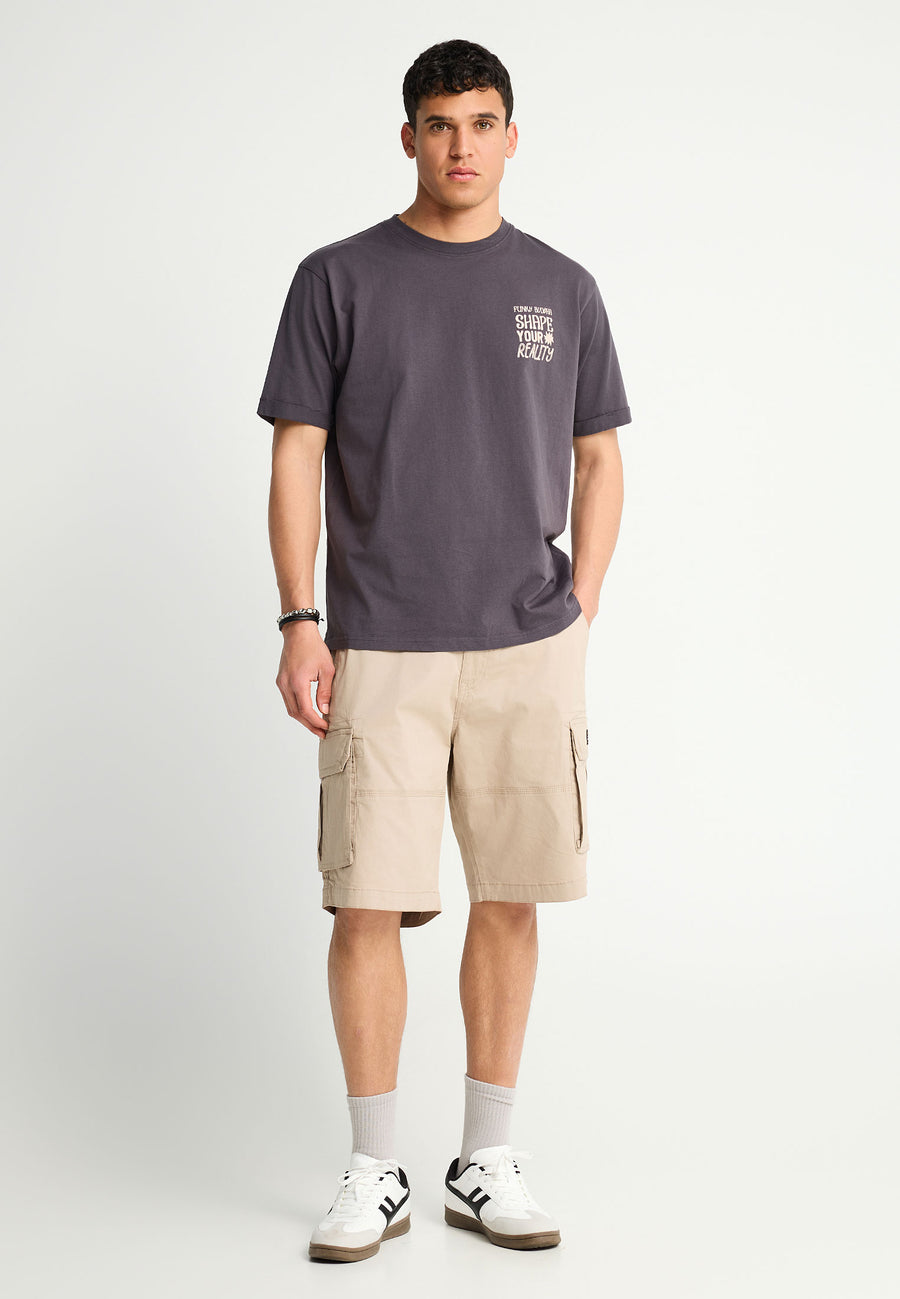 Tricou cu imprimeu grafic pe spate