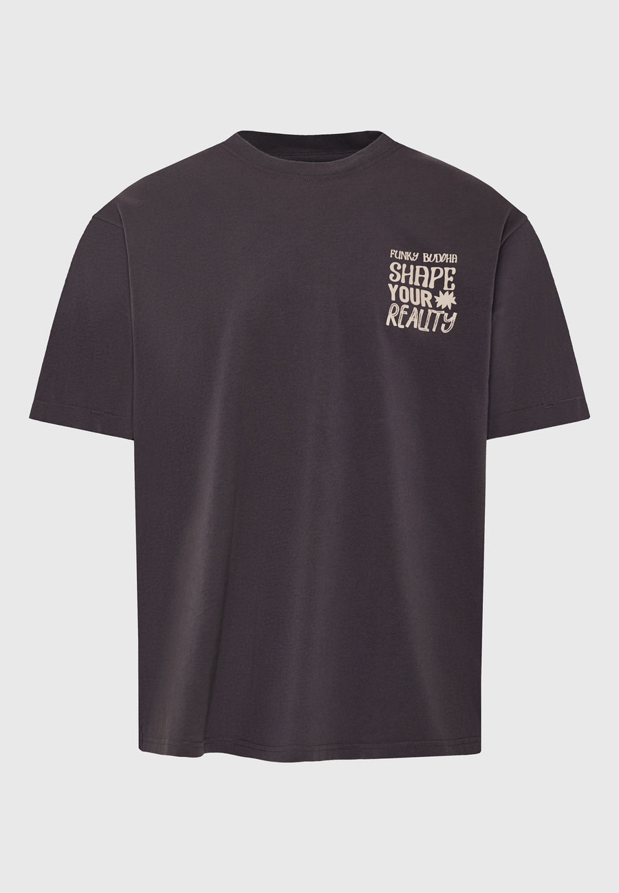 Tricou cu imprimeu grafic pe spate