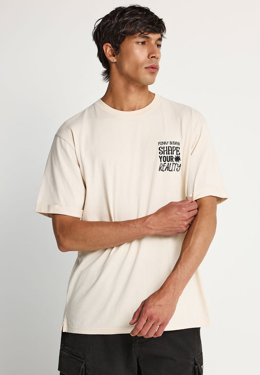 Tricou cu imprimeu grafic la spate