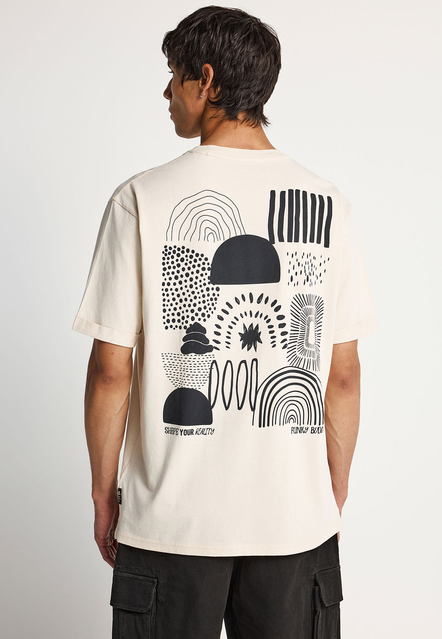 T-shirt with graphic print on the back