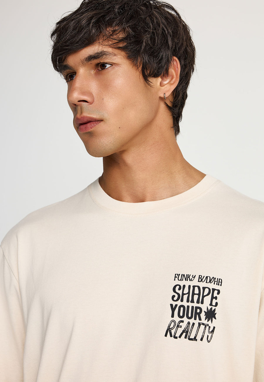 T-shirt with graphic print on the back