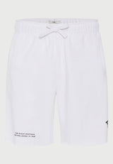 Men's jogger shorts with printed logo