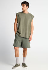 Men's cotton jogger shorts