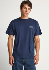 Tricou de bărbați din bumbac cu imprimeu pe spate