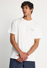 Tricou bărbătesc din bumbac cu imprimeu la spate