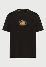 Men's cotton t-shirt with print on the back
