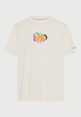 Men's cotton t-shirt with print on the back