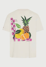 Men's cotton t-shirt with print on the back