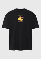 Tricou oversize de bărbați cu imprimeu pe spate