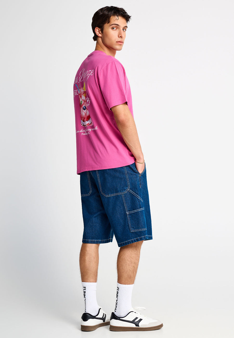 Tricou de bărbați din bumbac cu imprimeu