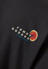 Tricou relaxat pentru bărbați cu imprimeu pe spate