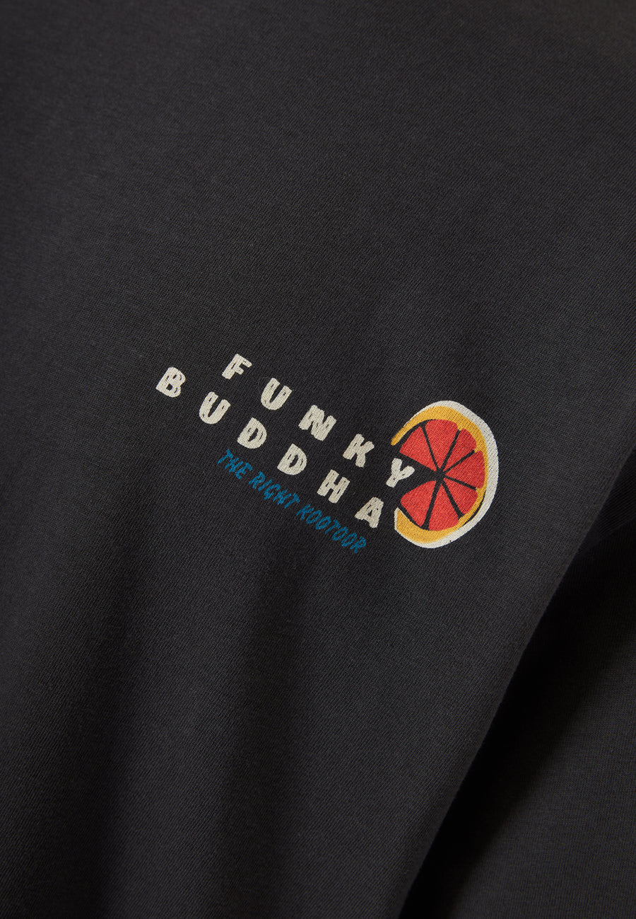 Tricou relaxat pentru bărbați cu imprimeu pe spate