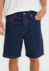 Pantaloni scurți largi din denim pentru bărbați