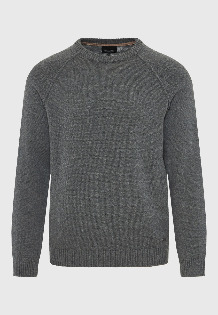 Pulover bărbătesc cu guler rotund