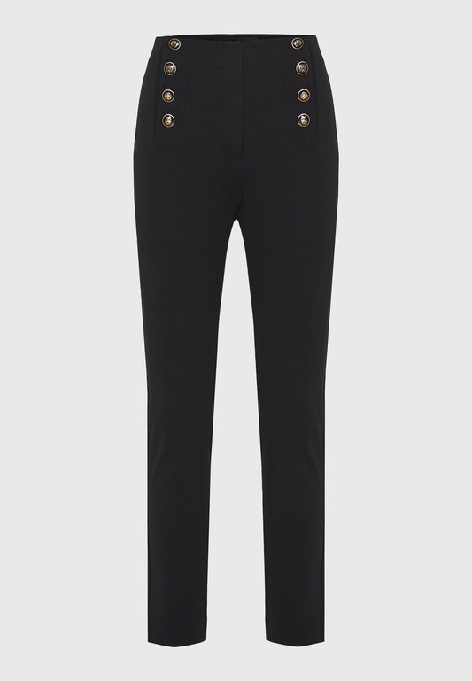 Pantaloni croiți pentru femei cu nasturi