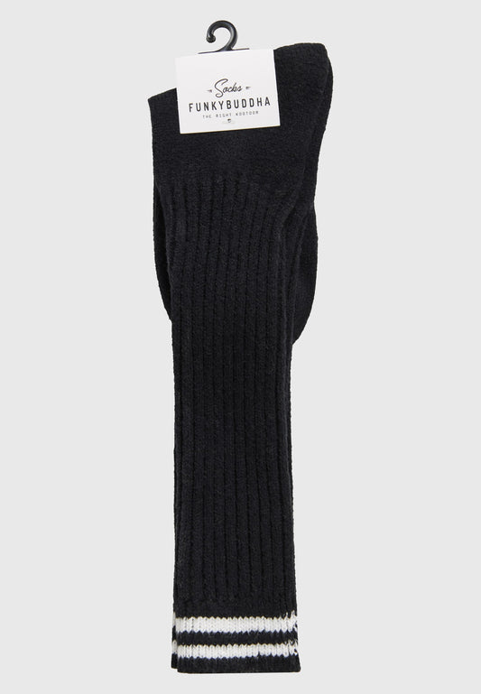 Șosete de damă cu dungă subtilă