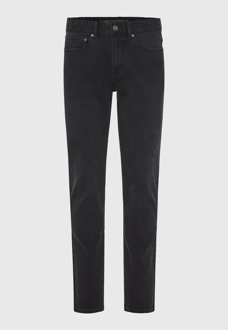 Blugi slim fit cu efecte spălate
