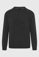 Pulover bărbătesc cu guler rotund