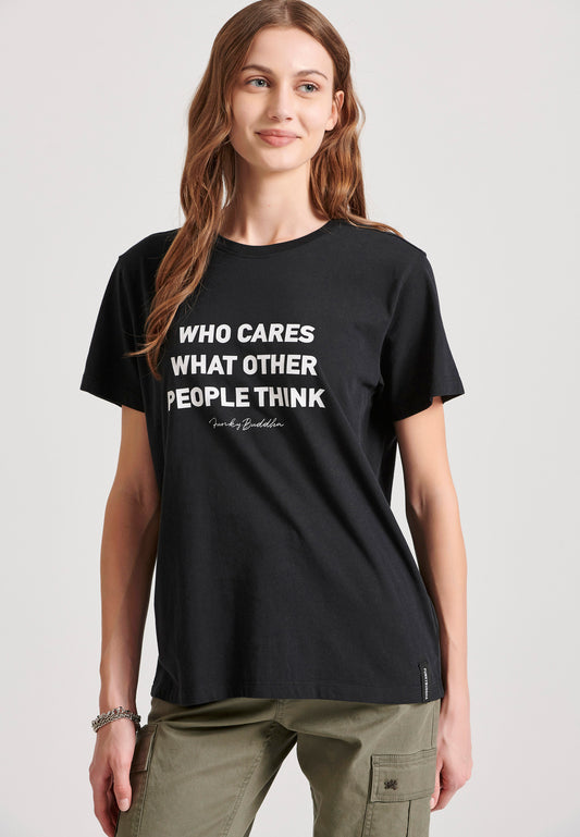 Tricou cu imprimeu artistic pe piept