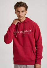Hanorac cu broderie Funky Buddha pe piept