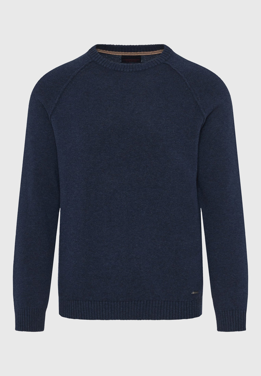 Pulover bărbătesc cu guler rotund