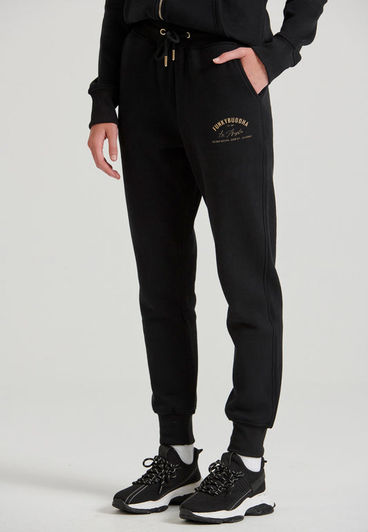 Pantaloni jogger de damă cu imprimeu pe coapsă