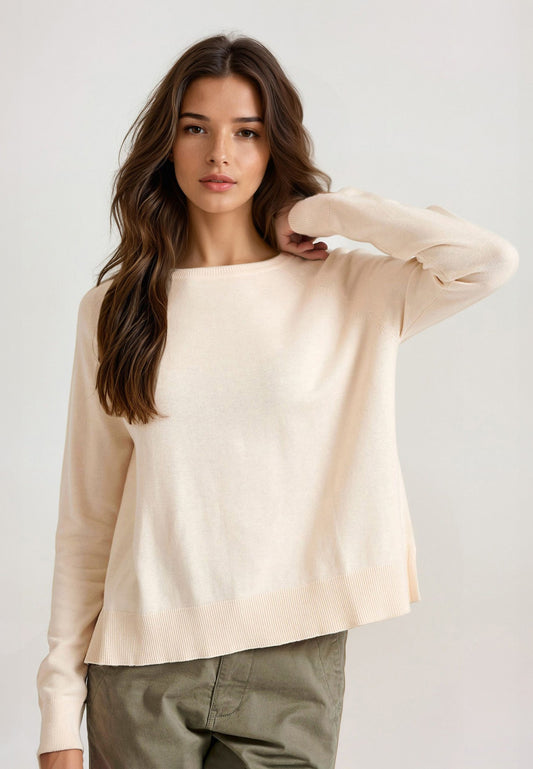Pulover cu guler rotund - Esențiale