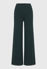Pantaloni tricotați cu picior larg