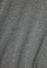 Pulover tricotat din bumbac cu guler fals pentru bărbați