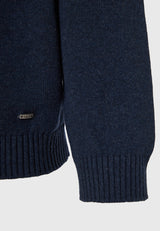 Pulover bărbătesc cu guler rotund