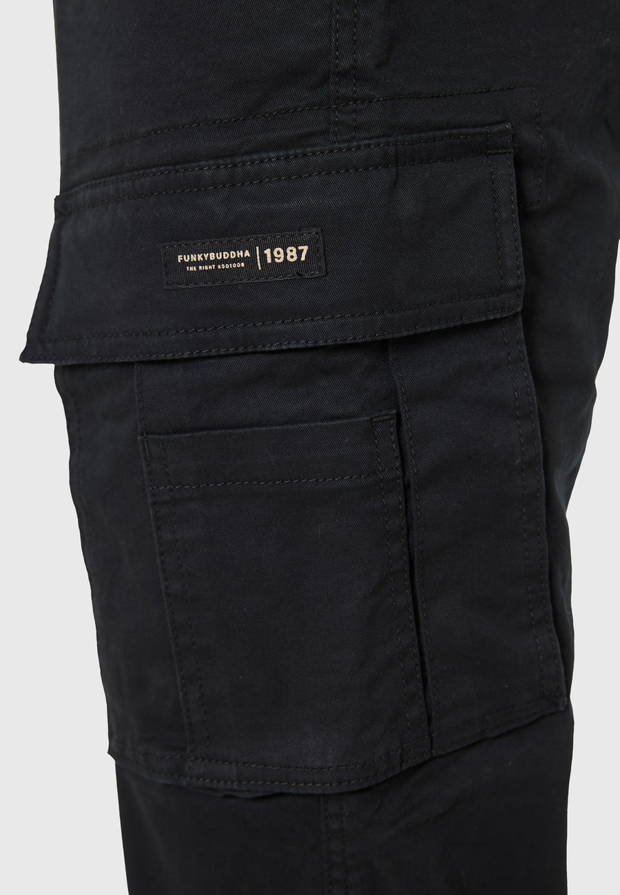 Pantaloni cargo confortabili pentru bărbați cu manșetă la tiv