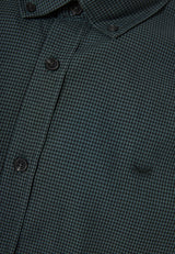 Men's cotton checkered shirt