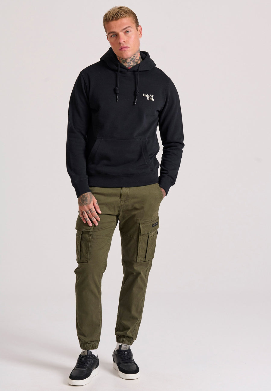 Pantaloni cargo confortabili pentru bărbați cu manșetă la tiv