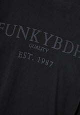 Long-Sleeve T-Shirt with Funky Buddha Chest Print