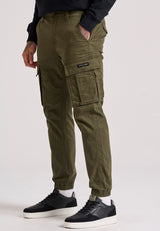 Pantaloni cargo confortabili pentru bărbați cu manșetă la tiv